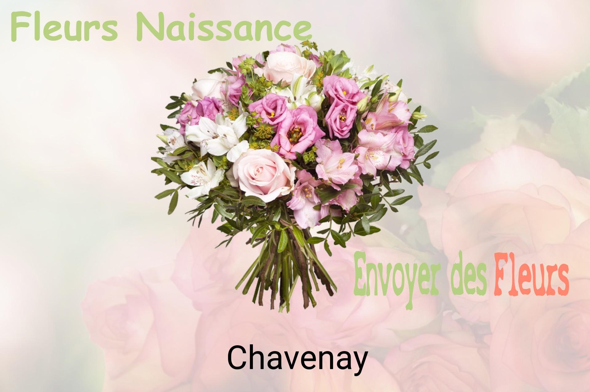 Bouquet de fleurs de naissance livré à Chavenay
